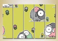 Pictură Rainbow Polyptych Sheep 04 (2231756) imaginea #1 — magazin online Desire.md
