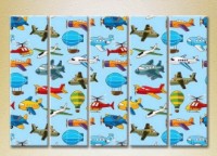 Pictură Rainbow Polyptych Texture air transport 07 (2231824) imaginea #1 — magazin online Desire.md