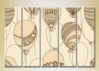 Pictură Rainbow Polyptych Texture balloons 03 (2231832) imaginea #1 — magazin online Desire.md