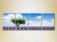 Pictură Rainbow Polyptych Tree in a lavender field 03 (2223669) imaginea #1 — magazin online Desire.md