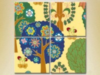 Pictură Rainbow Polyptych Trees in the forest 01 (2230541) imaginea #1 — magazin online Desire.md