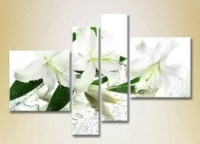 Pictură Rainbow Polyptych White Lilies (2932264) imaginea #1 — magazin online Desire.md