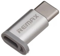 Переходник Remax Micro-type C USB Adapter Silver