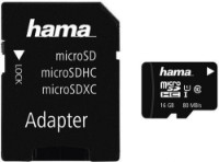 Карта памяти Hama microSDHC 16Gb Class 10 UHS-I + Adapter (124138)