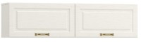 Настенный шкаф Моби Ливерпуль Белый/Ясень Ваниль 140x35cm