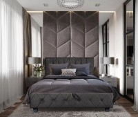 Кровать Alcantara Bianca 180x200 Textile Grey