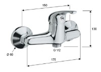 Baterie de duș Remer F313 imaginea #2 — magazin online Desire.md