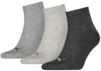 Ciorapi pentru bărbați Puma Unisex Quarter Plain 3P Anthraci/L Mel Grey/M Mel Grey 39-42