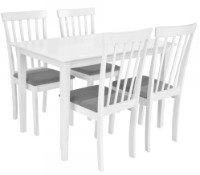Set masă și scaune Deco Houston White