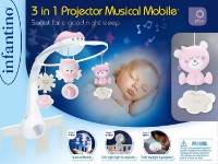 Carusel pentru pătuc Infantino 3in1 Projector Musical Mobile (004914I) 