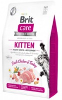 Hrană uscată pentru pisici Brit Care Grain Free Kitten Healthy Growth & Development 2kg