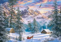 Puzzle Castorland 1000 Mountain Christmas (C-104680) 