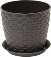 Цветочный горшок M Plastik Ротанг М3083