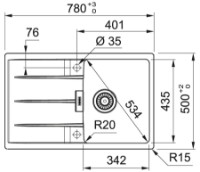 Кухонная мойка Franke Centro CNG 611-78 Black L фото №2 — интернет-магазин Desire.md