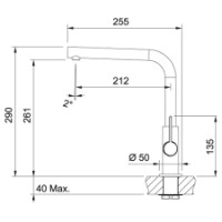 Смеситель для кухни Franke Neptune Evo Chrome/Black (115.0373.930) фото №2 — интернет-магазин Desire.md