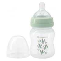 Biberon pentru bebeluș Kikka Boo Anti-colic Cactus Mint 160ml