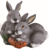 Figurina gradina ArtFigure Iepurasii cu morcov (5.471)