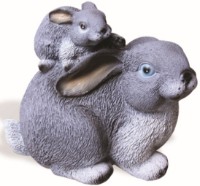 Figurina gradina ArtFigure Iepuroaica cu iepuras (5.194)