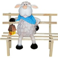 Figurina gradina ArtFigure Oita pe banca (5.555)
