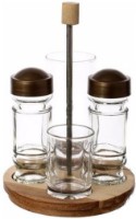 Set pentru condimente Everglass Steel/Bamboo (10803)