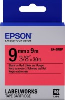 Лента для принтера этикеток Epson LK3RBP Pastel Black/Red 