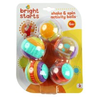 Set de zornăitori Bright Starts Shake & Spin Activity Balls (9079)