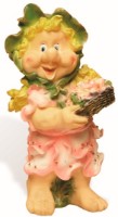 Figurina gradina ArtFigure Fetita cu cosulet de floricele (5.440)