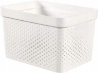 Coș depozitare Curver Infinity Recycled 17L White (245676)