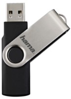USB Flash Drive Hama Rotate 128 Gb Black/Silver