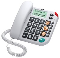 Проводной телефон Maxcom KXT480 White