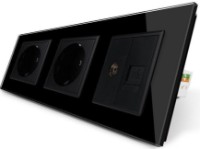 Priză Livolo VL-C7-C1EU/C1EU/1VC-12 Black