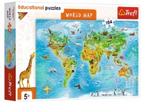 Puzzle Trefl 104 Educational World Map English Bersion (15570)