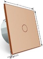 Intrerupator Livolo VL-C701-13 Gold imaginea #3 — magazin online Desire.md