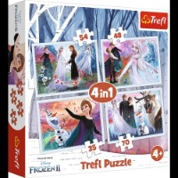 Puzzle Trefl 4in1 In the Magic Forest/Disney Frozen 2 (34344)