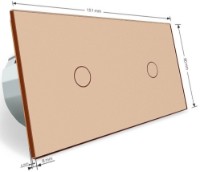 Выключатель Livolo VL-C701C701-13 Gold фото №3 — интернет-магазин Desire.md
