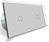 Выключатель Livolo VL-C701C701-15 Gray фото №3 — интернет-магазин Desire.md