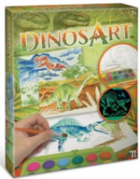 Carte de colorat pentru copii DinosArt Magic Watercolor