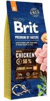 Hrană uscată pentru câini Brit Premium By Nature Junior M 15kg
