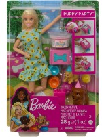 Păpușa Barbie Puppy Party (GXV75)