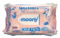 Детские влажные салфетки Moony Wet wipes Moony baby Ultra soft 60pcs