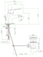 Смеситель для биде Fiore Kyro (86CR8136) фото №2 — интернет-магазин Desire.md