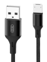 Cablu USB XO Micro-USB Braided NB143 1m Black