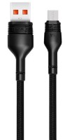 Cablu USB XO Micro-USB Brainded NB55 Black