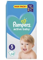 Scutece Pampers Active Baby Jumbo Junior 5/54pcs