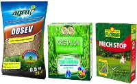 Semințe de gazon Agro CS Gazon Dosev 0.5kg+Kristalon 0.5kg+Mech Stop 0.5kg