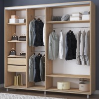 Dulap cu uşi glisante Mobildor-Lux Aron Mirror 220x220 Oak Sonoma (aron1629) imaginea #2 — magazin online Desire.md