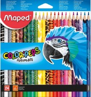 Creioane colorate Maped Animals 24pcs