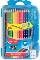 Creioane colorate Maped Color Peps 12pcs + Pencil Case
