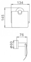 Suport hârtie igienică Frap F30103