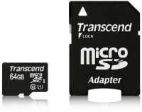 Карта памяти Transcend MicroSDXC 64Gb Class 10 UHS-I (TS64GUSDU1)